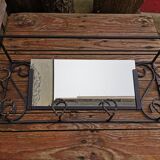 Vintage wrought iron coat rack