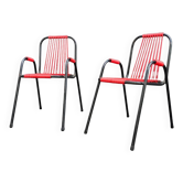2 x high child chair by Frisian manufacturer Spimeta Harkema / 1960s