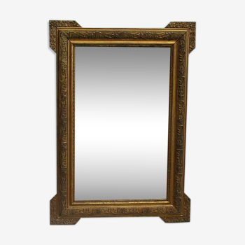 Mirror- gilded wood and stucco frame early twentieth century