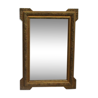 Mirror- gilded wood and stucco frame early twentieth century