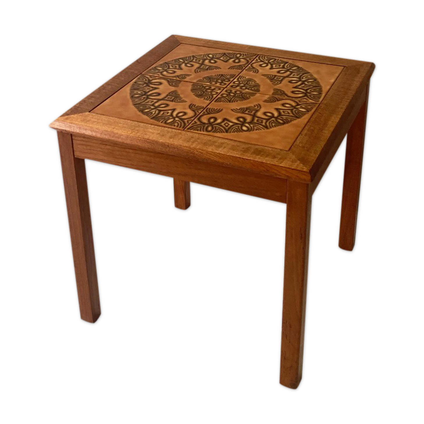 Mid century Danish tiled coffee table by Mobelfabrikken Toften