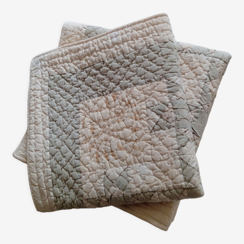 Housse de coussin 60x60 cm boutis