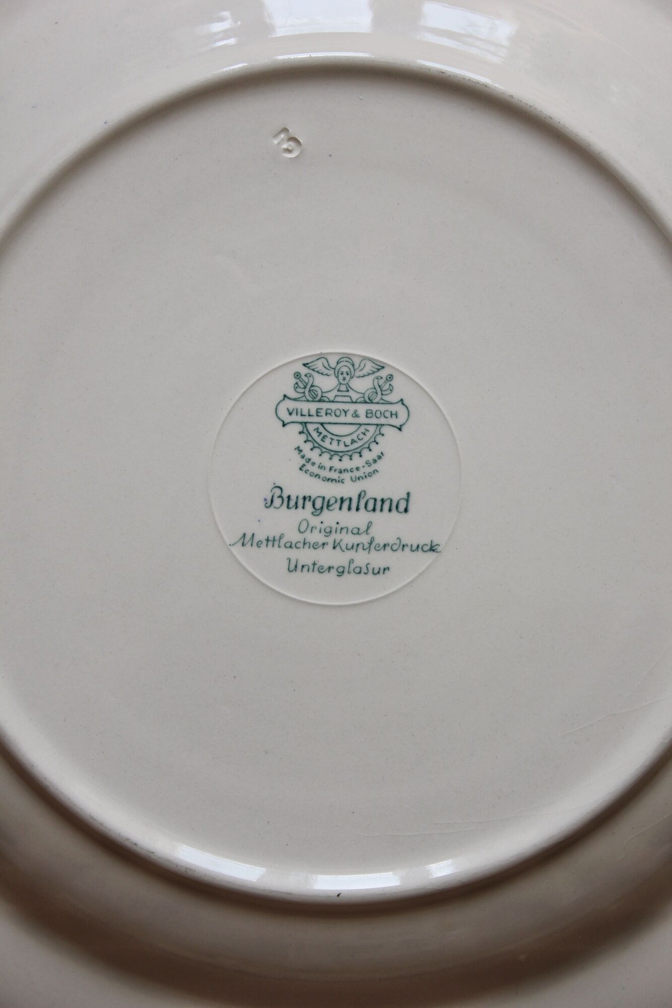 Hollow round dish in earthenware "Burgenland" Villeroy and vintage Boch