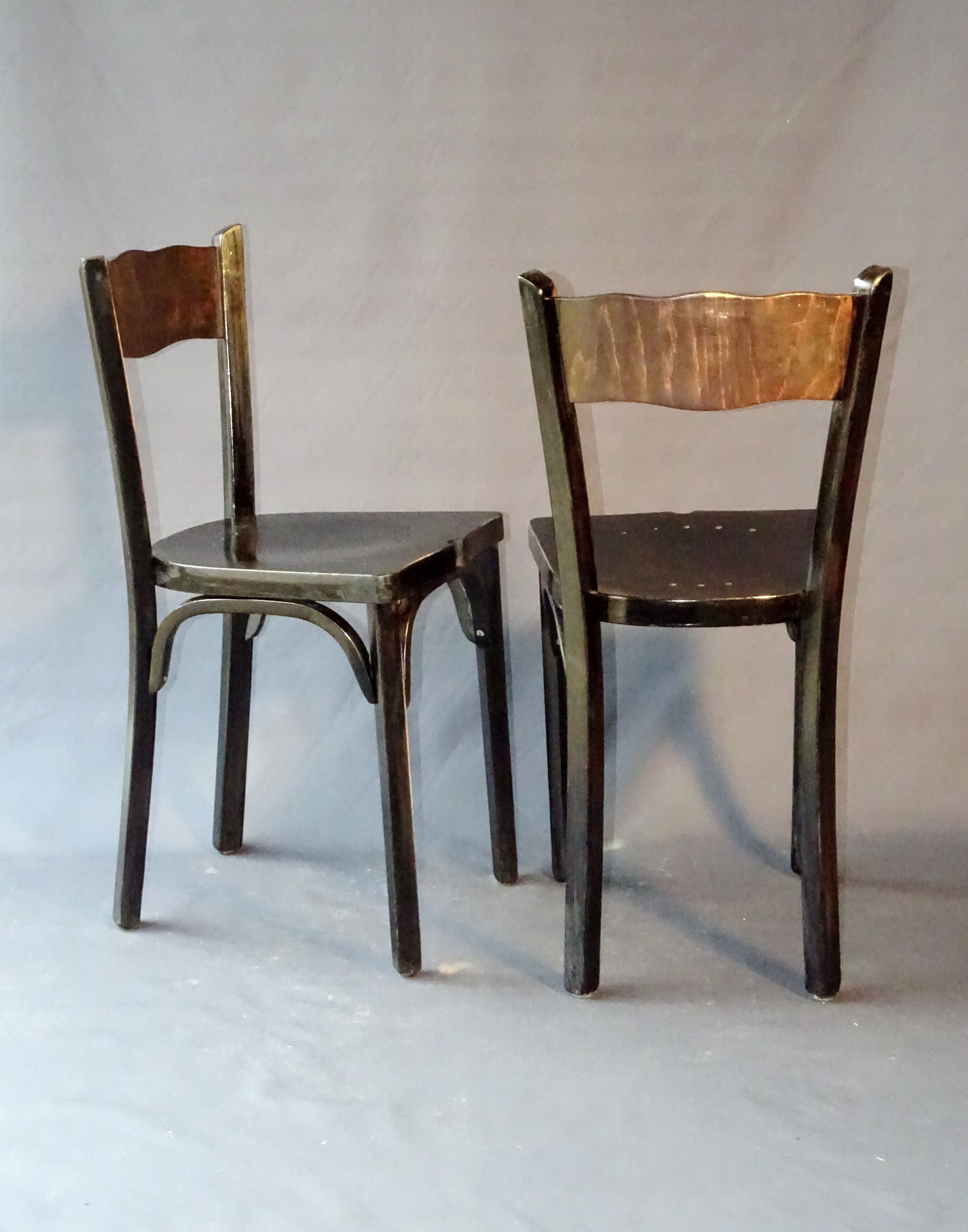 2 chairs BAUMANN 1970 black - Rare model, beautiful state
