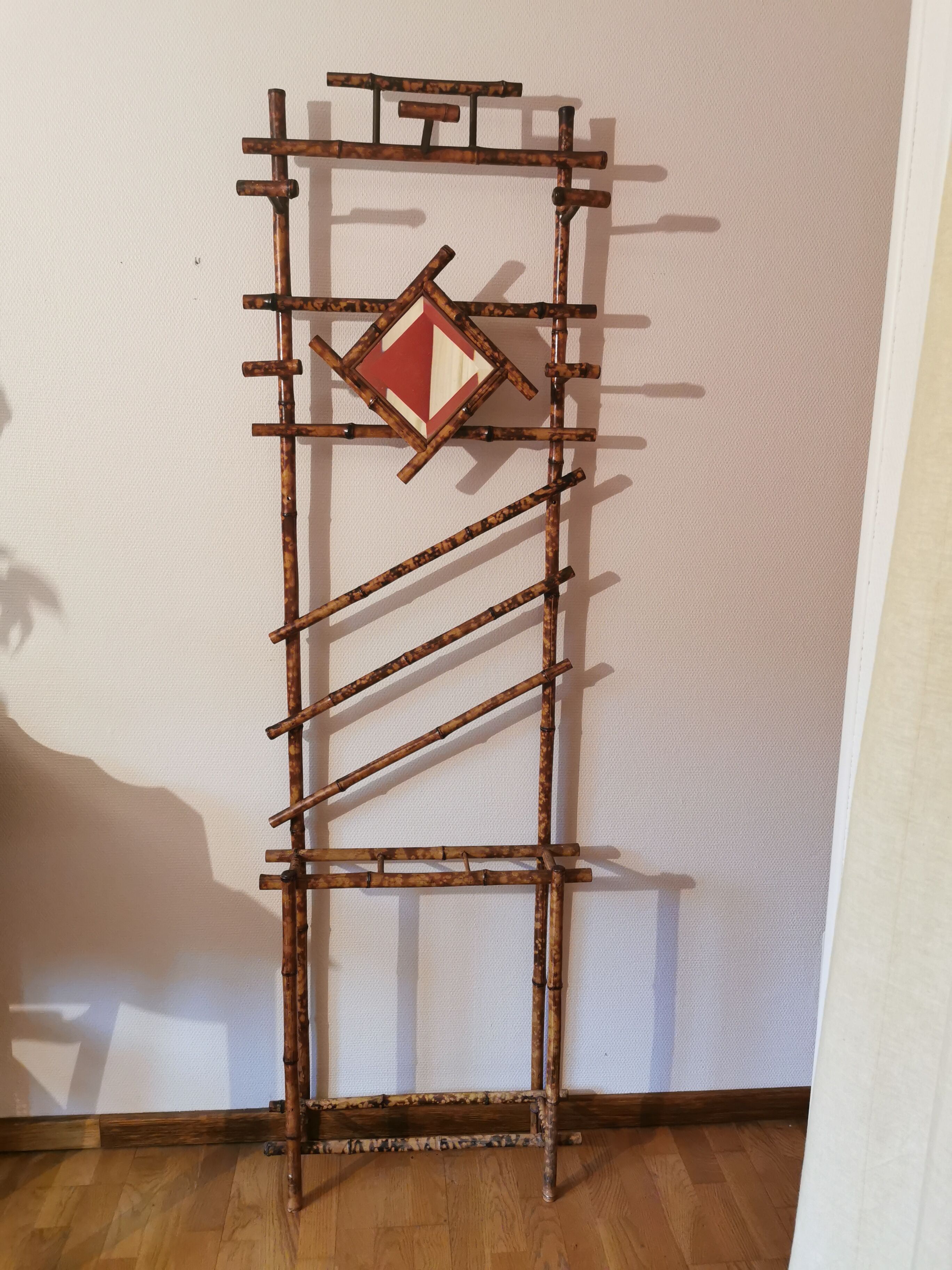 Vintage bamboo wardrobe