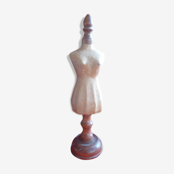 Counter mannequin in mache paper &wooden foot collector object of metier
