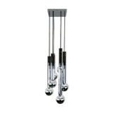 Lampe cascade 60s années 70 par Motoko Ishii pour Staff Chrom 6-flame