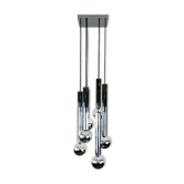 Lampe cascade 60s années 70 par Motoko Ishii pour Staff Chrom 6-flame