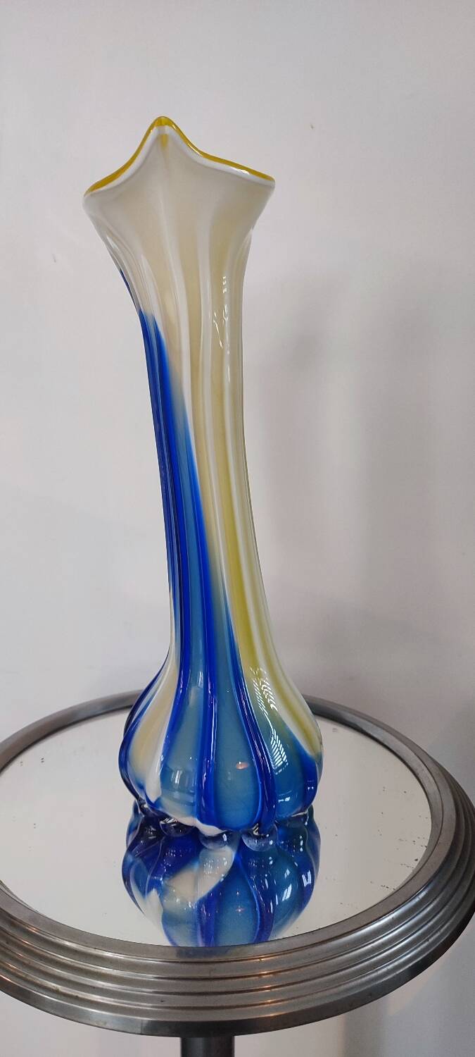 Murano Calla Lily Blown Glass Vase 60s-70s