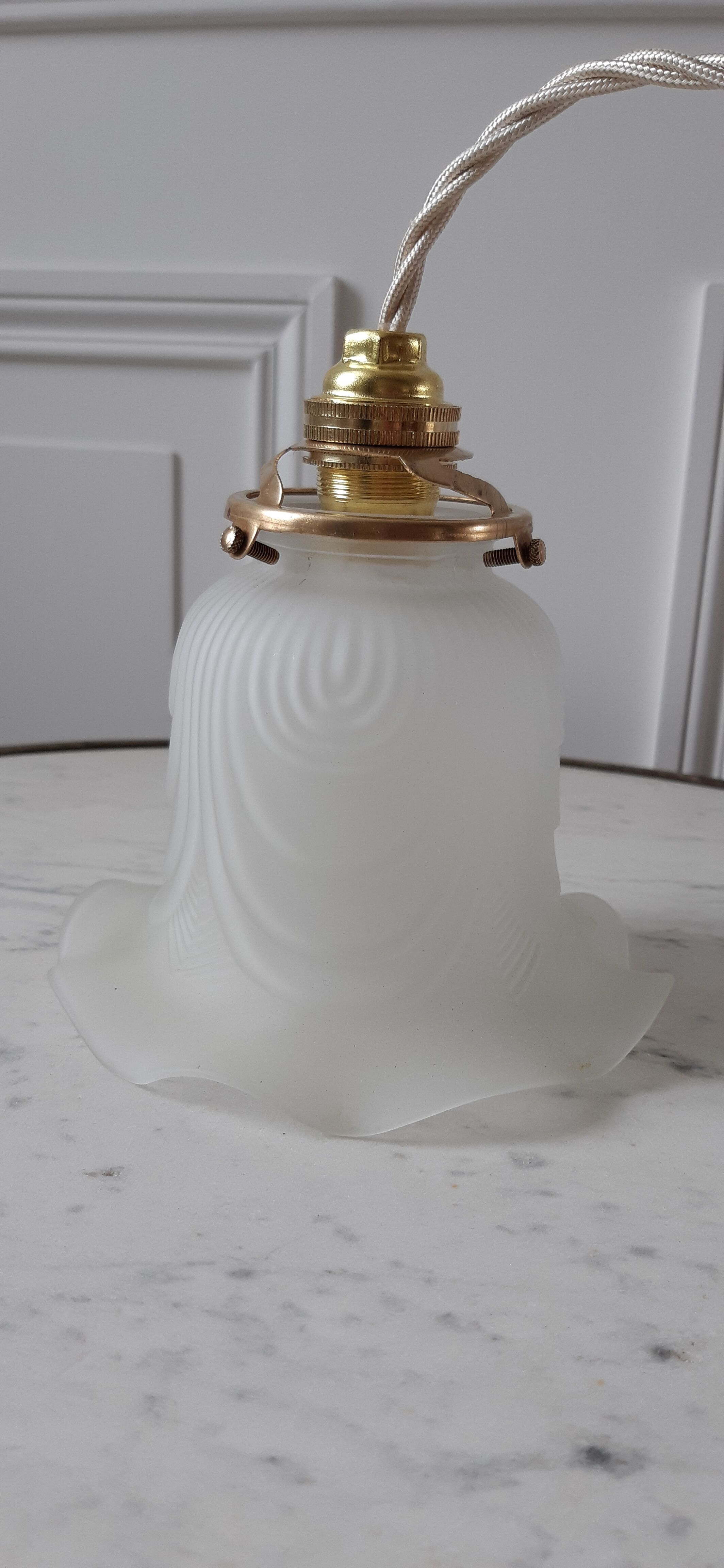 Glass tulip walking pendant lamp 20-30s