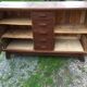 Vintage buffet René Gabriel in oak period reconstruction said of disaster victims