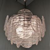 Kalmar candlestick with ice glass discs 1960's