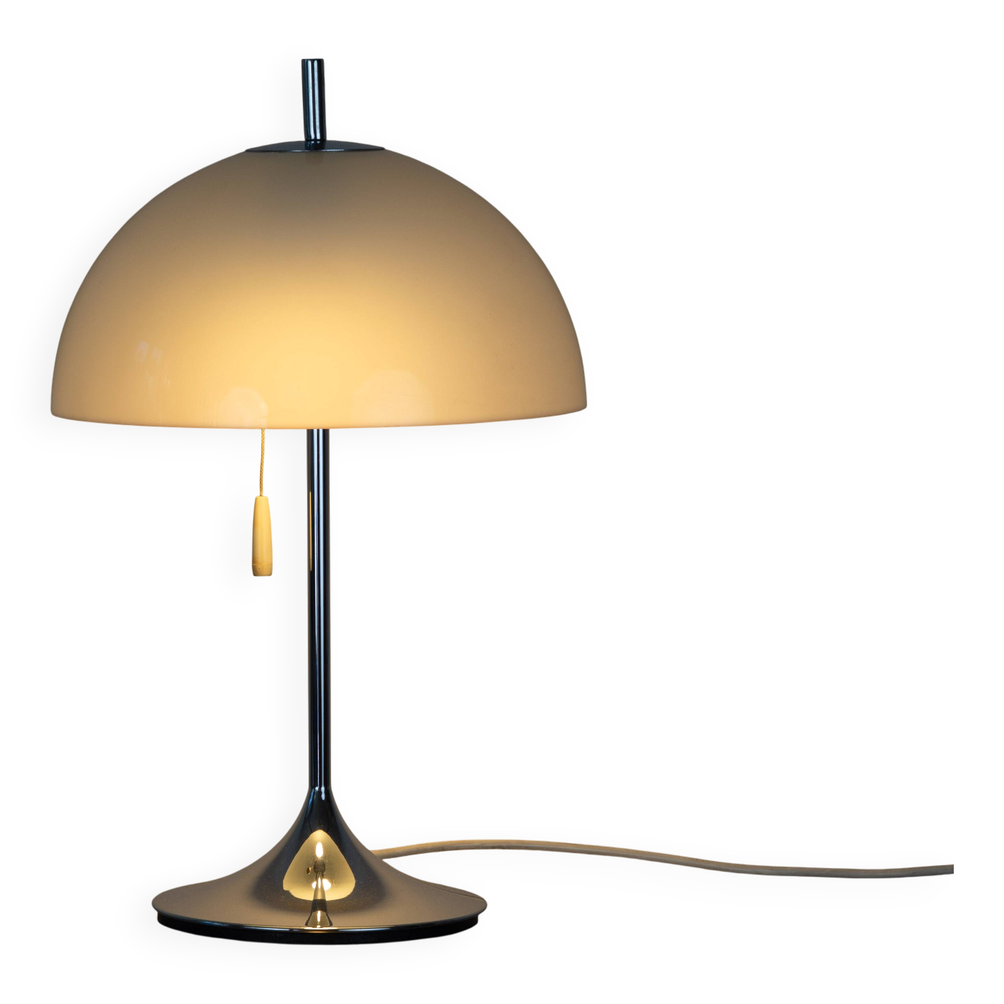 Vintage Frank Bentler Wila Desk Lamp, White, German Mid-Century Modern Desi