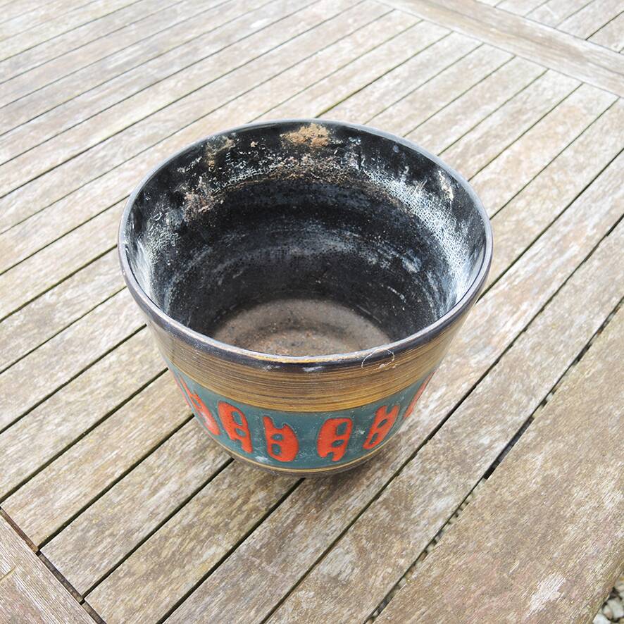 Antique West Germany Fat Lava Ceramic Planter