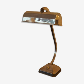 Lampe art-déco des années 30-40 en métal chromé articulée