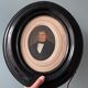 Portrait ancestor XIXth in a frame medallion Napoleon III
