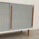 Commode bleue et blanche par Drevopodnik Brno 1960