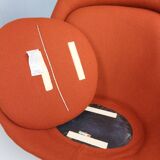 Early bronze lounge chair by Warren Platner for Knoll 1960s in rust red