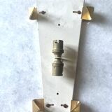 Arlus pair of Murano glass and brass wall lights