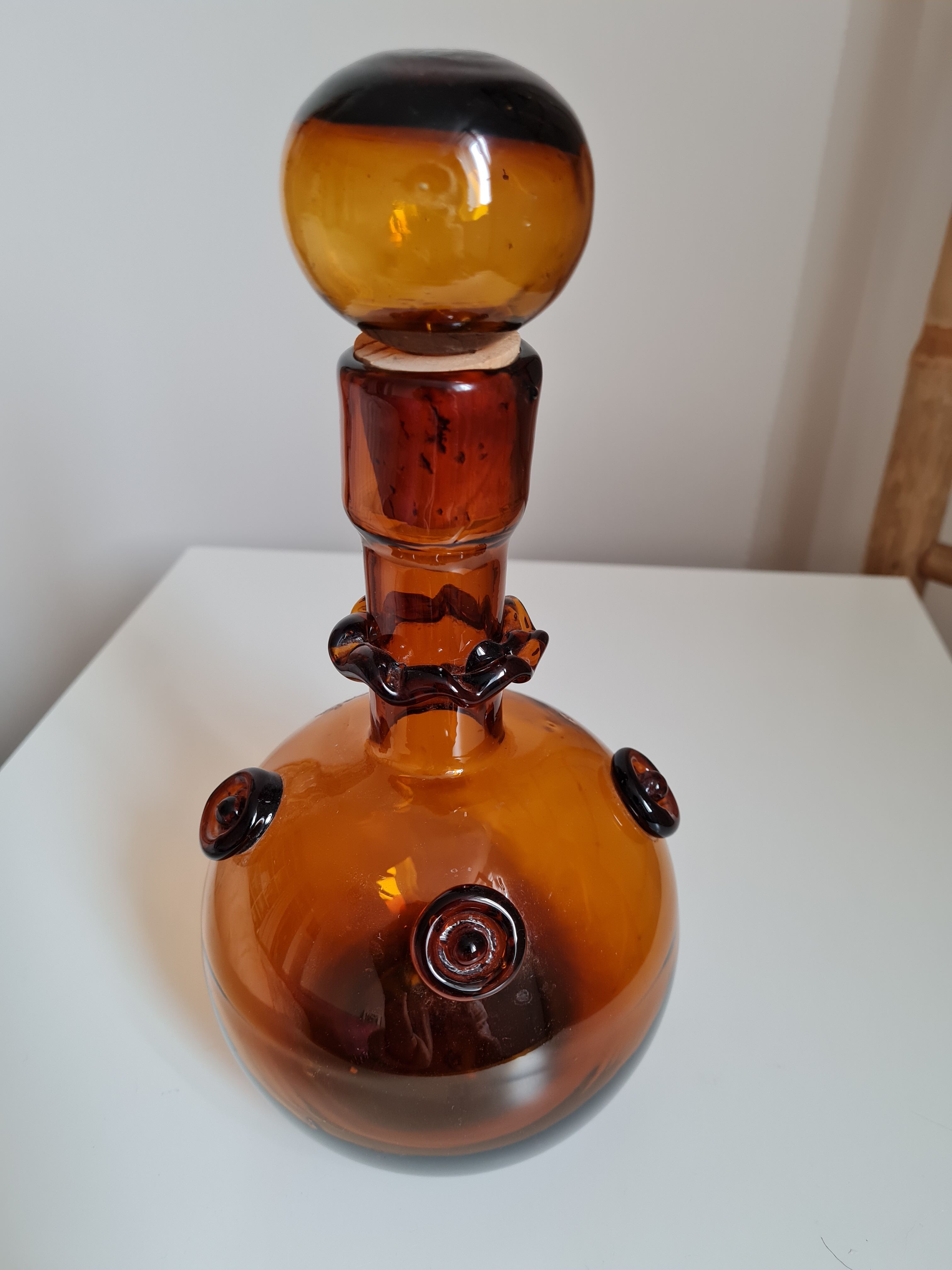 Blown glass decanter