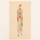 Art Déco Fashion Illustration V, Gouache on Paper, 123 x 58 cm