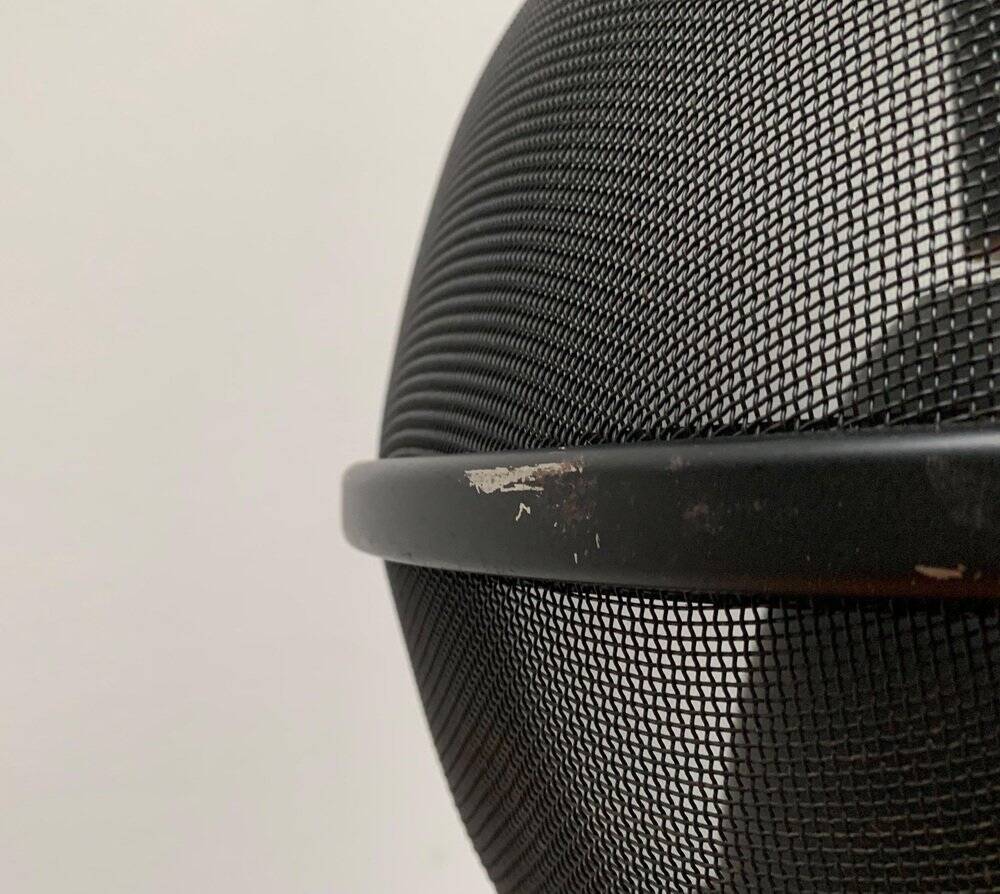 German Vintage Mesh Ceiling Lamp Space Age by Roger Tallon for Erco