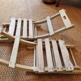 Paire de chaises d'enfant  en bois