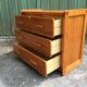 Vintage Scandinavian chest of drawers with 4 drawers in solid pine