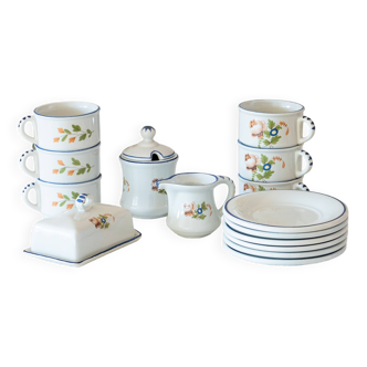 Antique hand-painted St Clément breakfast/coffee service