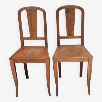 Pair of Art Nouveau chairs, 1920s