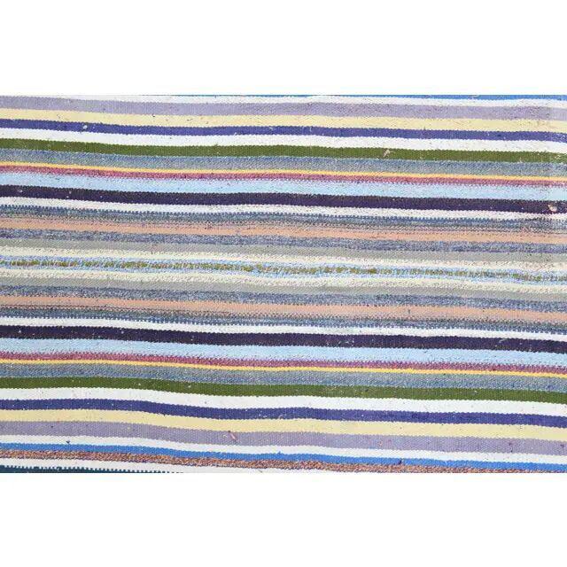 Vintage Turkish Oushak Handmade Wool Cotton Multi Lavender Area Rug 176x238