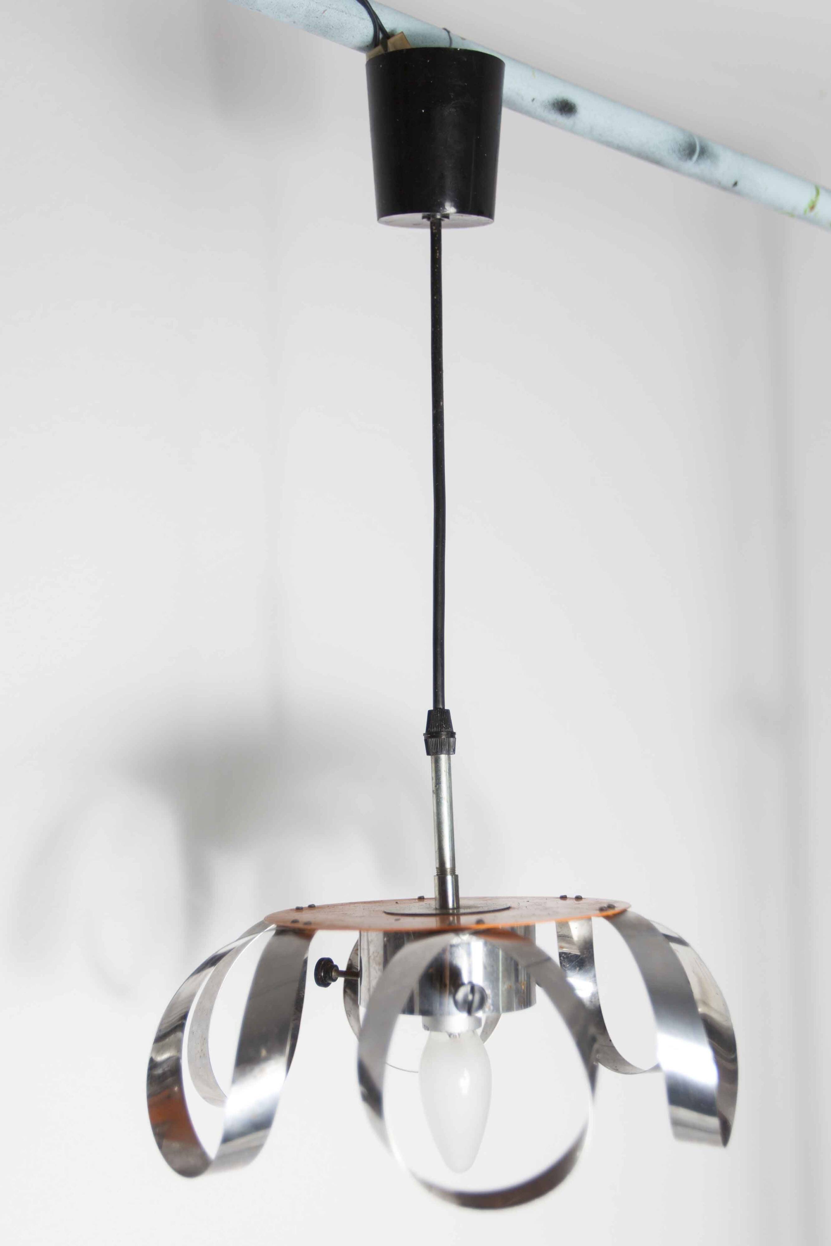 Murano glass globe pendant light, Maazzega edition, Italian design