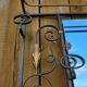 Art Deco 1930s wrought iron coat rack and hat stand