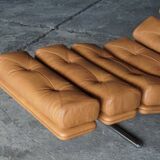 Lounge Chair in Cognac Leather by Ric Deforche for Gervan, Belgium, 1970s