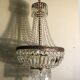 Lustre corbeille style empire