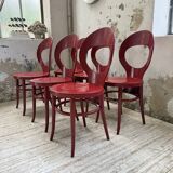 Set 6 chaises bistrot Baumann modèle Mouette