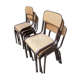 Set of 8 school chairs