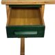 Bureau vintage des années 1960, design de bureau compact