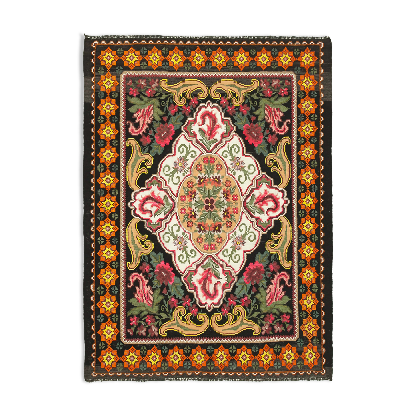Moldovian rose kilim 220 x 163 cm