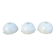 3 white opaline glass tulips from the 1960s