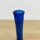 Vase soliflore verre bullé bleu