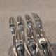 7 silver-plated metal snail forks by Christofle Vendôme