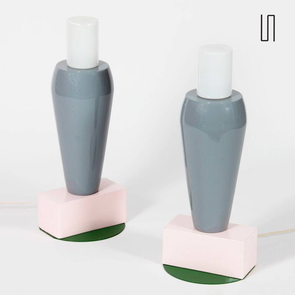 Pair of lamps by Gerard Taylor for Drimmer, 1981