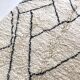 Moroccan Berber carpet Beni Ouarain with black graphic patterns 2,36x1.55m