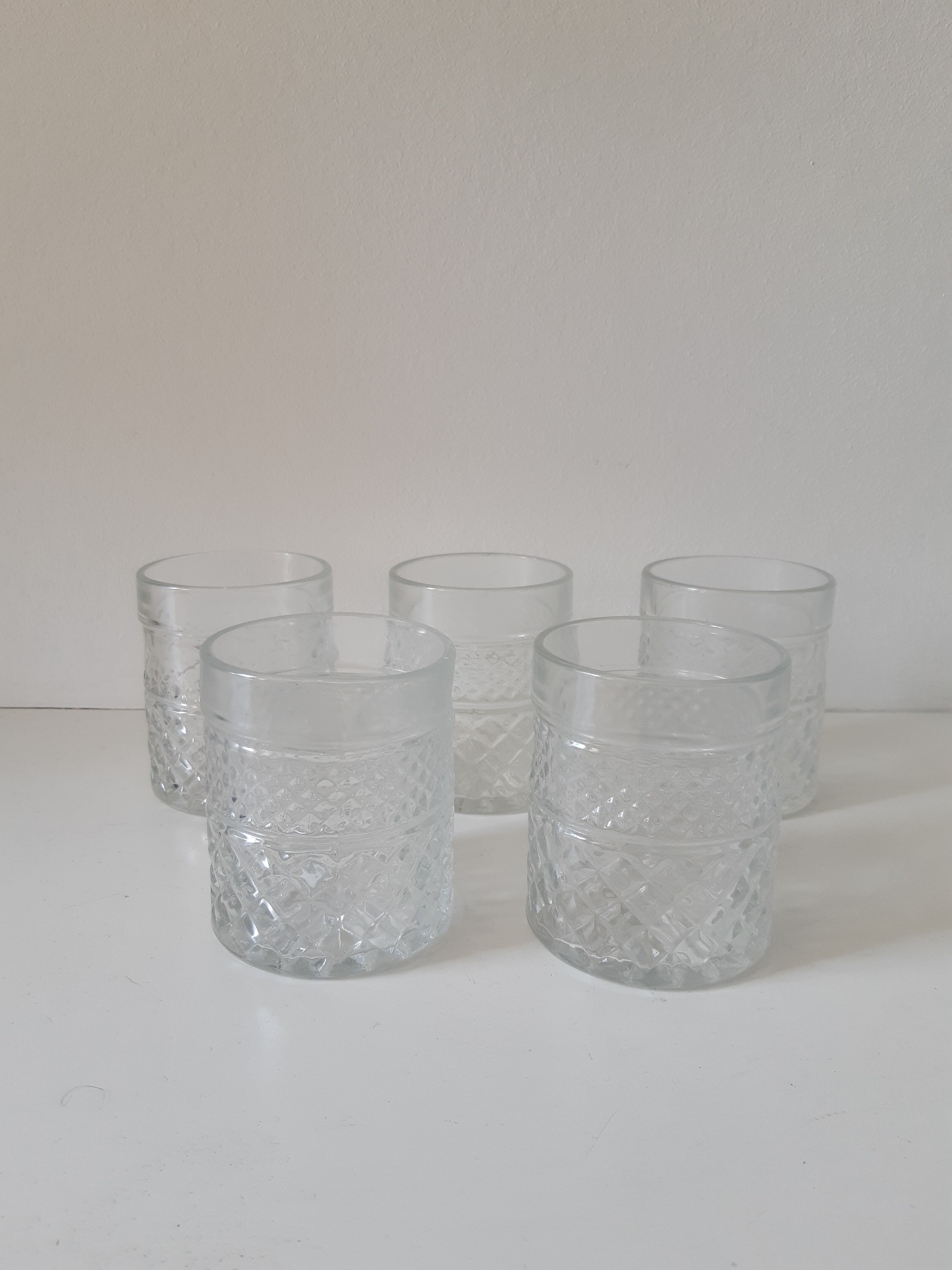 Vintage whisky glasses