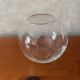 Round glass vase