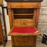Louis xvi style secretary in walnut late 19th c. with drawers