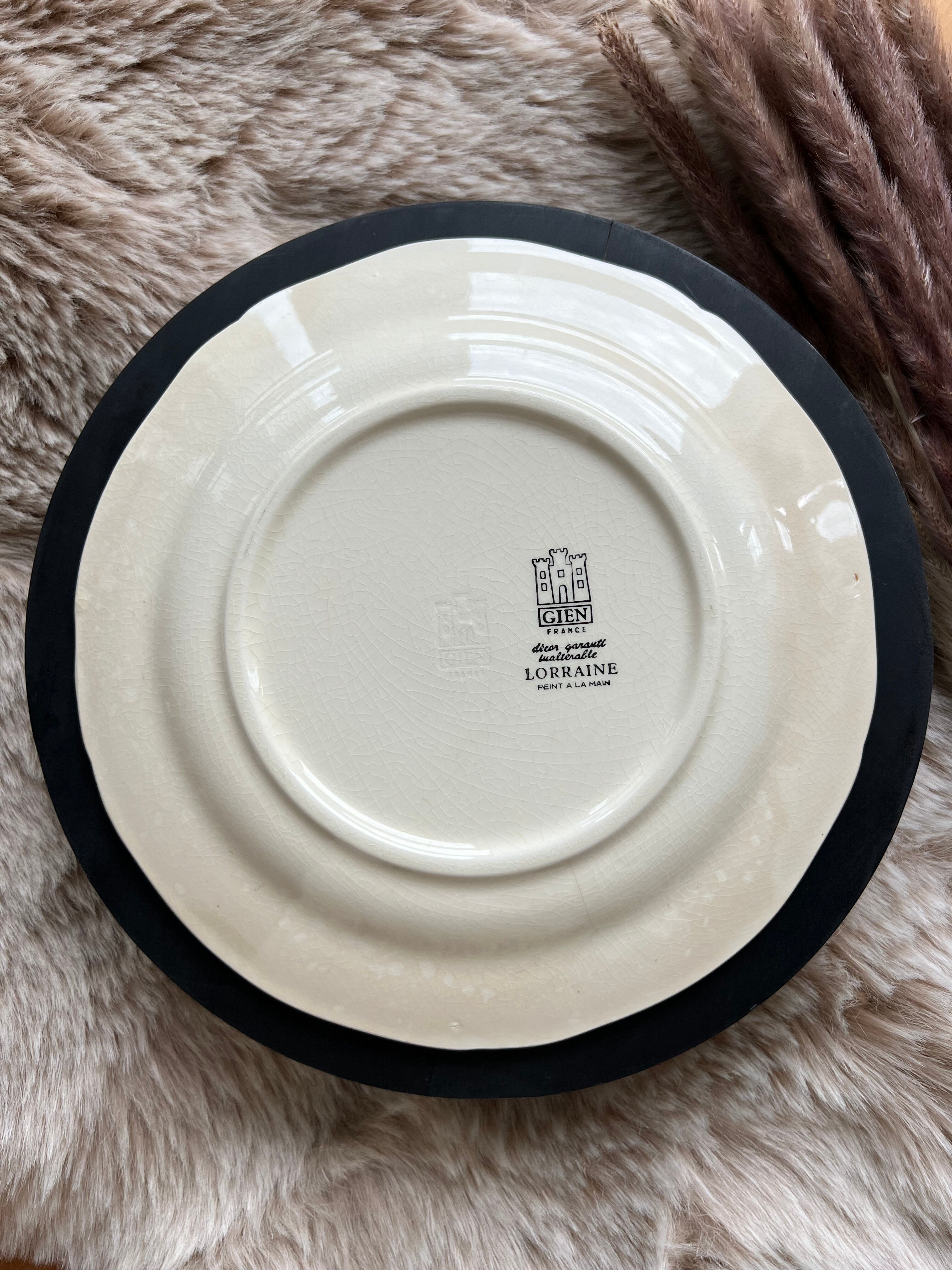 Gien porcelain plate