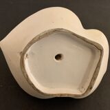 Candle holder or cellar rat in polychrome earthenware