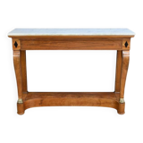 Console en Ronce de Noyer, époque Restauration – Début XIXe